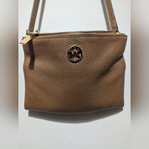 Micheal Kors Double Zipper Crossbody Bag